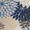 Homeroots 5 x 8 ft. Blue Large Floral Indoor & Outdoor Area Rug 384820 - alternate 3